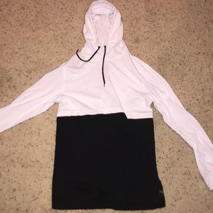 White and black Empyre hoodie